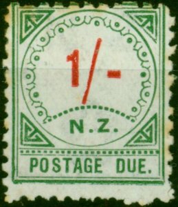 New Zealand 1899 1s Carmine & Green SGD3 Good MM