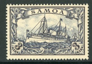 Germany 1900 Samoa 3 Mark Yacht Unwmk Scott #68 Mint E645