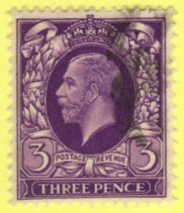 Great Britain #215 used - 3p king