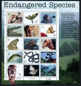 US  3105 MNH   Endangered species  sheet of 15