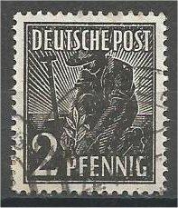 GERMANY, 1947, used 2ph, Planting Olive. Scott 557