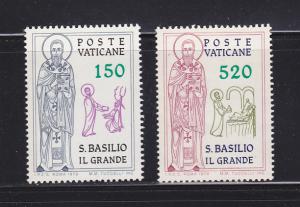 Vatican 652-653 Set MNH St Basil the Great (B)