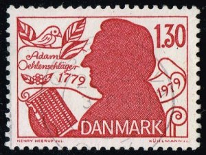 Denmark #659 Adam Oehlenschlaeger; Used (4Stars)