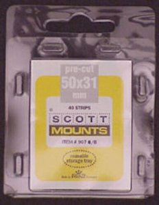 Scott/Prinz US Jumbo Horizontal Stamp Mounts Size: 50x31 Clear #907 C