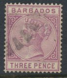 Barbados SG 95 SC# 63a  Deep Purple  Used    see scans and details