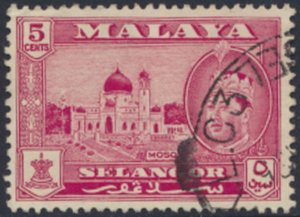 Selangor  Malaya  SC#  105  Used   see details & scans