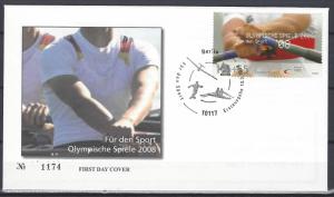 Germany Bund Scott # B1000, on FDC w/o address