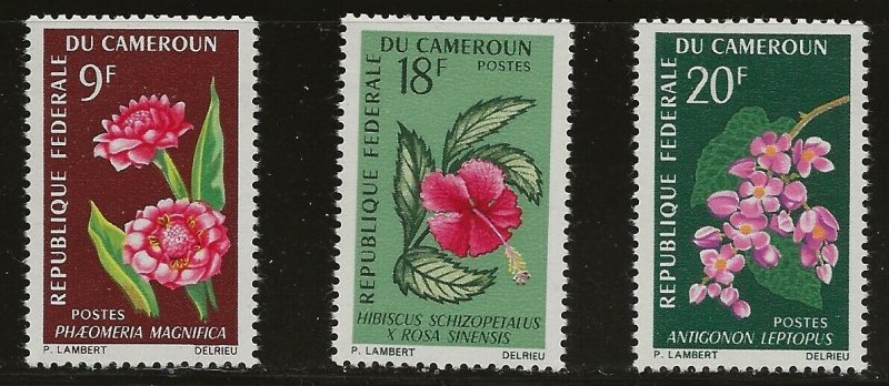 Cameroon (1966)  - Scott # 441 - 443,  MNH