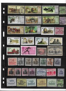 POLAND COLLECTION ON STOCK SHEET, MINT/USED