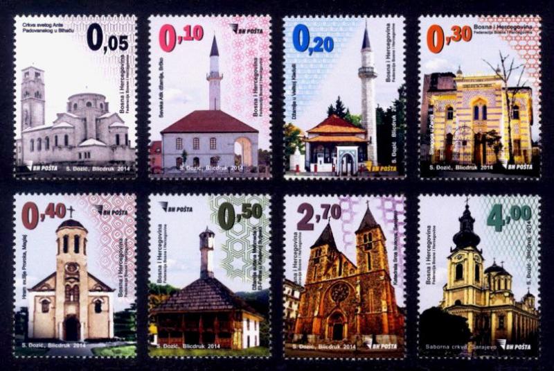 Bosnia & Herzegovina Sc#715-22 MNH Houses of Worship