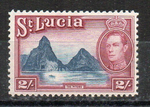 St Lucia 1938-48 2s  MLH