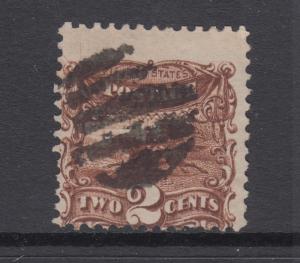 US Sc 113 used 1869 2c Horse & Rider, usual centering