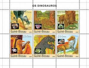GUINEA BISSAU 2003 SHEET DINOSAURS