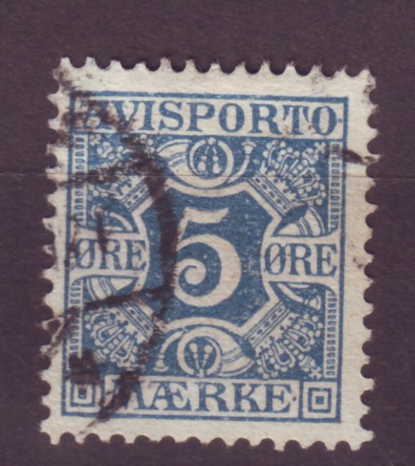 J16638 JLstamps 1907 denmark used #p2 newspaper stamp