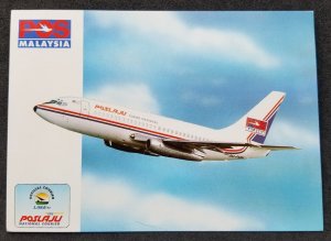 Malaysia Poslaju National Courier 1993 Aviation Airplane (postcard MNH *LIMA 93