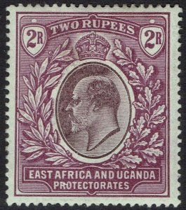 EAST AFRICA AND UGANDA 1903 KEVII 2R WMK CROWN CC