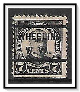 US Precancel #559 Wheeling WV Used