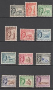 Somaliland 1953 QE II Pictorials Scott # 128 - 139 MH