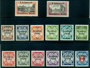 DANZIG #241-54, Complete German Occ. set, fresh og, NH, VF, Scott $190.00