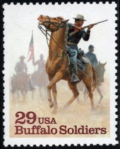 SC#2818 29¢ Buffalo Soldiers Single (1994) MNH