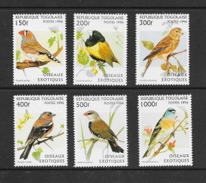 BIRDS - TOGO #1784-9  MNH
