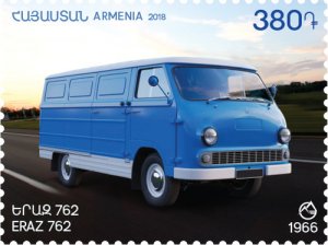 Armenia Arménie Armenien MNH** 2018 Means of Transport ErAZ 762 USSR Car