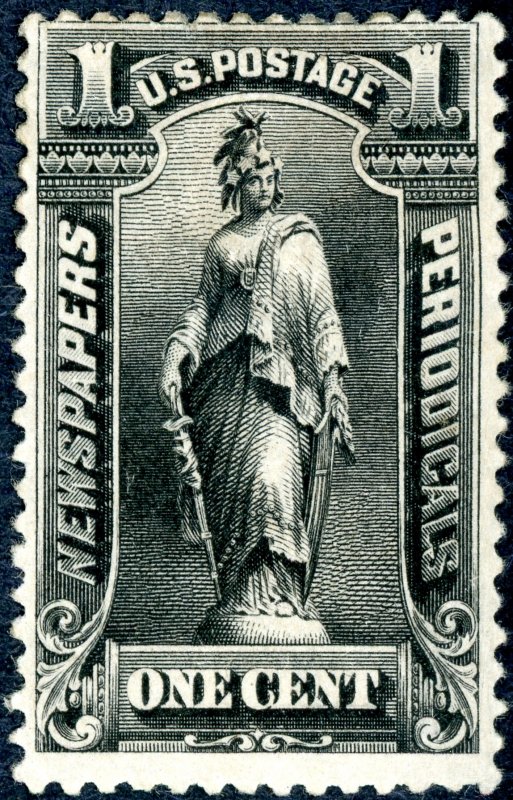 US PR1114 - 1895 1c, Newspaper. Mint H OG VF