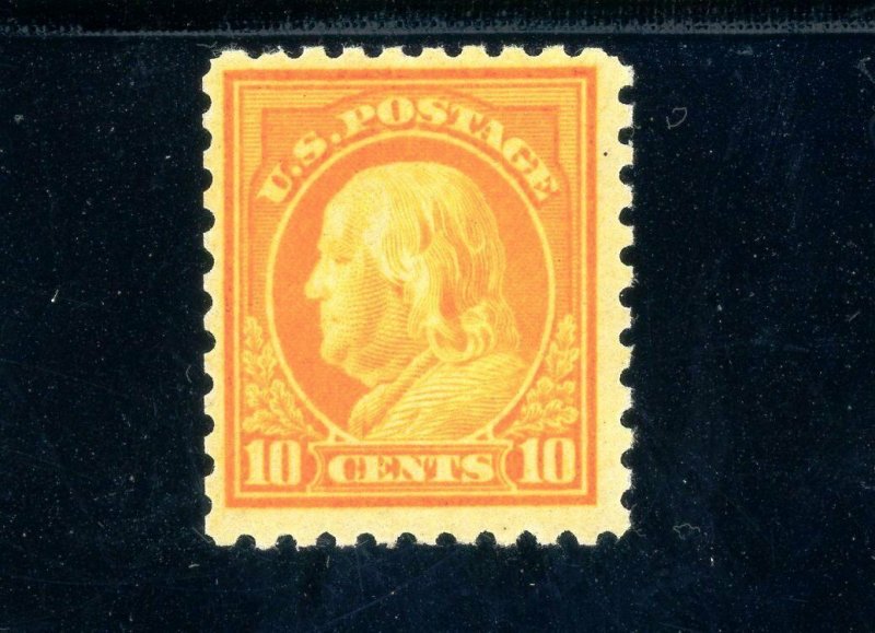 USAstamps Unused FVF US 1916 Perf 10 Franklin Scott 472 OG MVLH