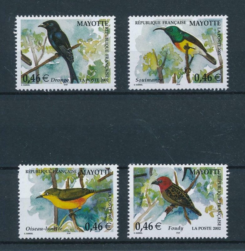 [102580] Mayotte 2002 Birds vögel oiseaux  MNH