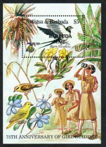 Barbuda Stamp 773  - Barn Swallow & Girl Guides