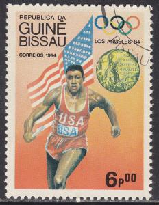 Guinea-Bissau 611  Flag, Medal & Olympic Winner 1984