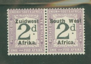 South West Africa #J29 Unused