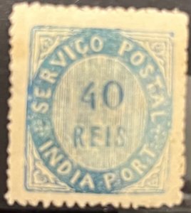 Portuguese India 1872 SC 20/Mun 20 Mint