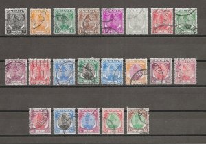 MALAYA/NEGRI SEMBILAN 1949/55 SG 42/62 USED Cat £160