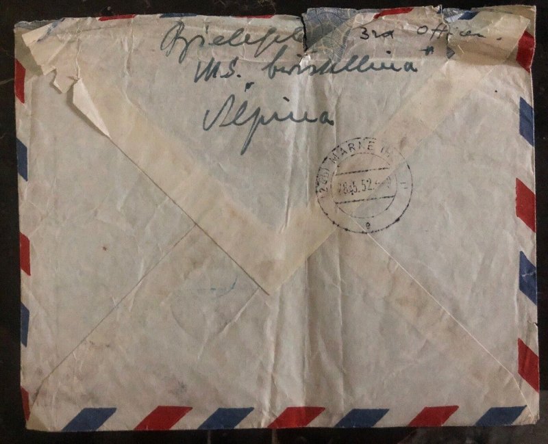 1952 Port Prince Haiti Airmail Cover To Marne Germany Via France