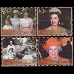 PAPUA 2002 - Scott# 1019-22 QEII Reign Set of 4 NH