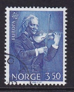 Norway   #862  cancelled  1985  Europa 3.50k Bull , violinist