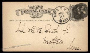 USA 1800s Boston Mass Negative Letter K Fancy Cancel Cover 95057