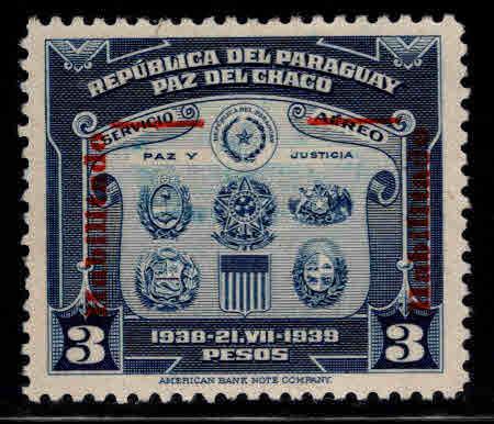 Paraguay Scott 389 stamp 1942 MH*