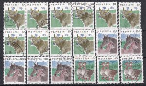 Switzerland 1990 Animals Selection Unused + Fine Used 24 Items