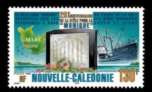 New Caledonia 1998 - Monique Ship Disappearance - Single Stamp - Scott 812 - MNH