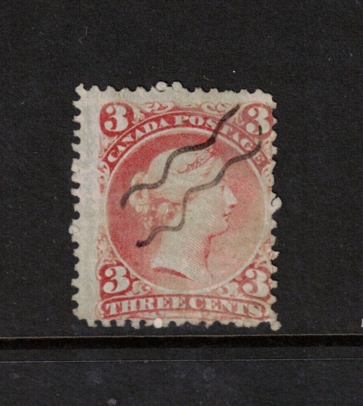 Canada #33 Used Fine On Laid Paper