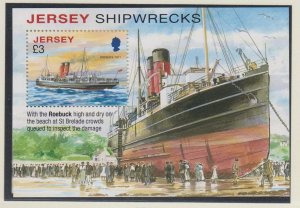 Jersey 2011,  Ship Wrecks Miniature sheet. unmounted mint , NHM