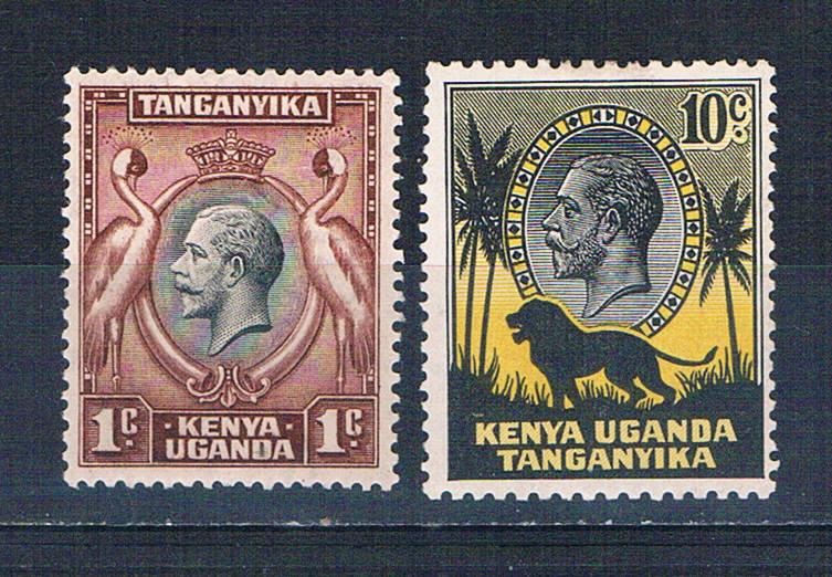 Kenya Uganda and Tanzania 46 and 48 MLH King George V 1935 (K0016)