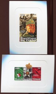 Ly390 2012 Benito Mussolini World War II WwII Leaders ! Cardboard 2Bl Mnh