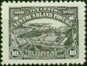 Newfoundland 1910 10c Purple-Slate SG103 Fine & Fresh MM