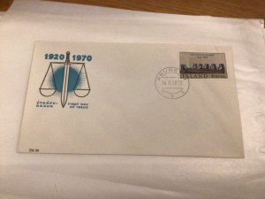 Iceland 1970 Supreme Court first day cover Ref 60440