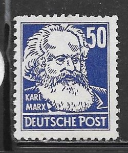 Germany DDR 132: 50pf Karl Maarx, unused, NG, F-VF