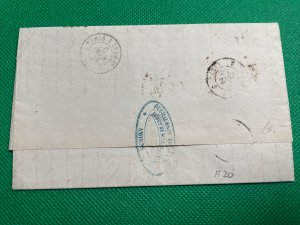 France #15 On Cover, 6 Feb, 1855 