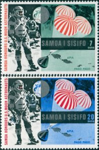 Samoa 1969 SG330-331 Moon Landing set MLH